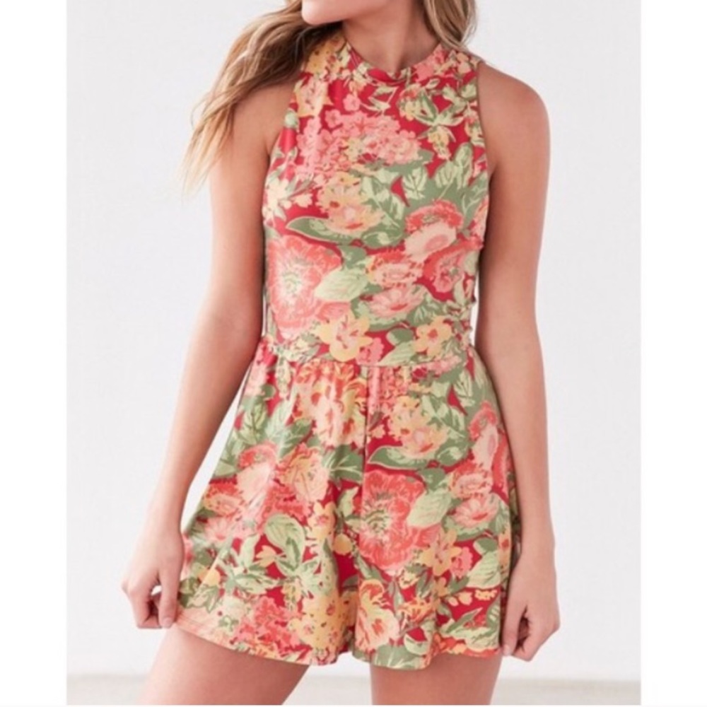 Urban Outfitters Rebecca Floral Romper